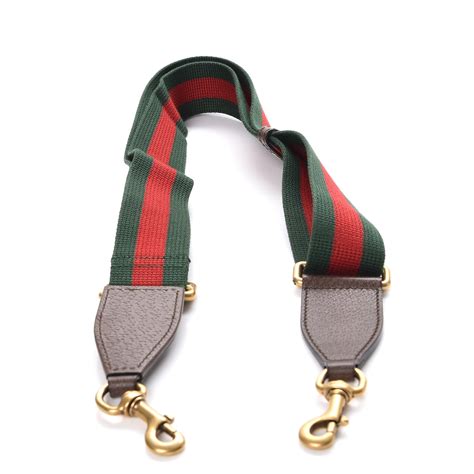 gucci purse strap red and green|gucci canvas shoulder strap.